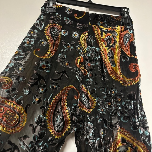Lioness Paisley Festival Semi Sheer Pants Size Small - Picture 7 of 8